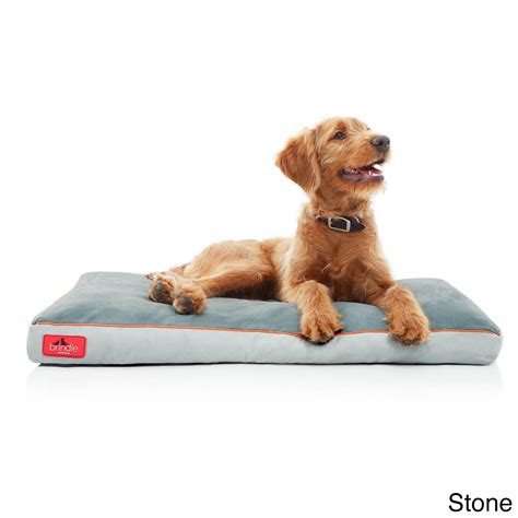 Brindle Memory Foam Dog Bed With Removable Washable Cover